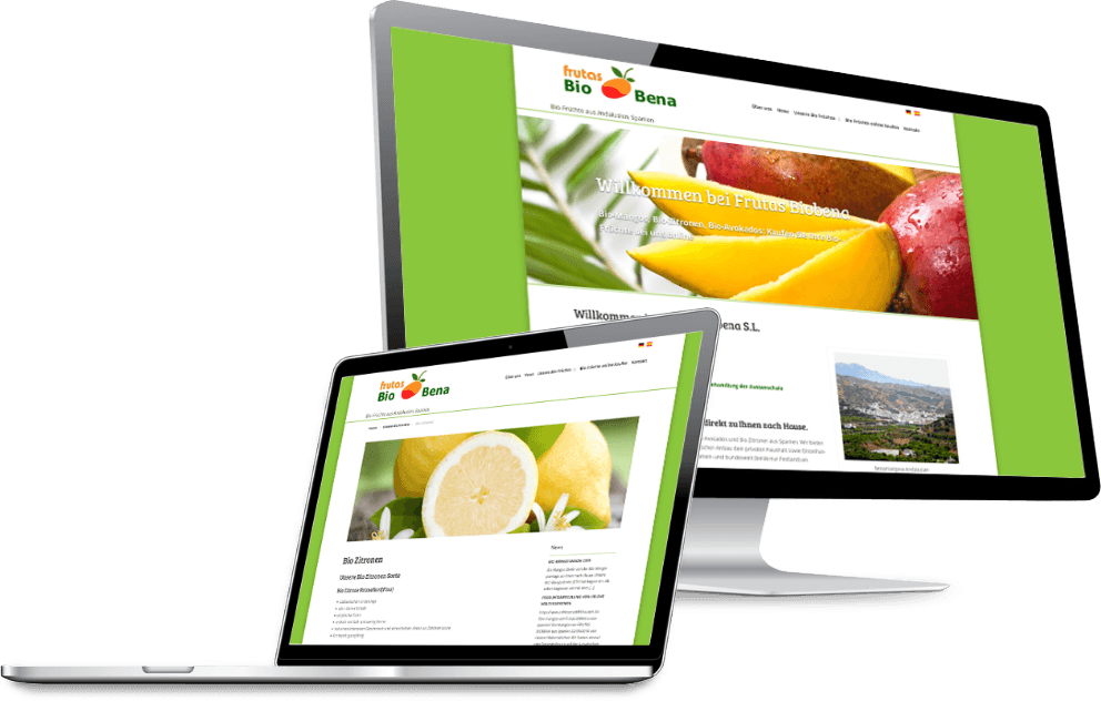 Homepage für Bio-Früchte Homepage für Bio-Früchte
