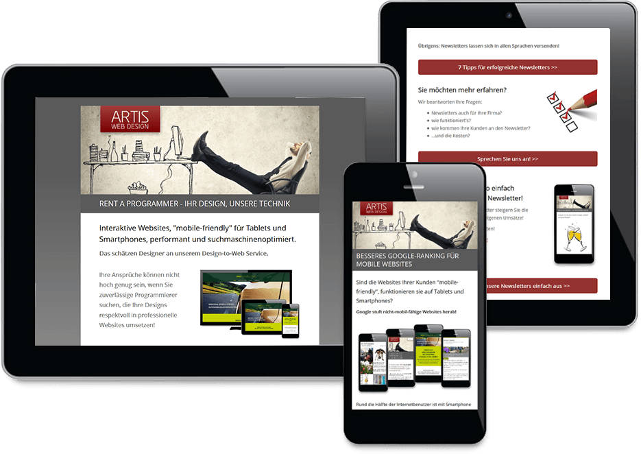 Auch ich werbe online mit Newsletters Auch ich werbe online mit Newsletters