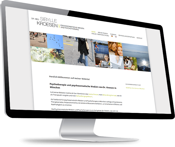 Wordpress Website für Psychotherapeutin Wordpress Website für Psychotherapeutin