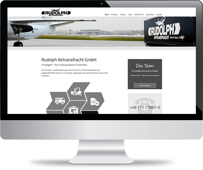 Homepage für die Spedition Homepage für die Spedition