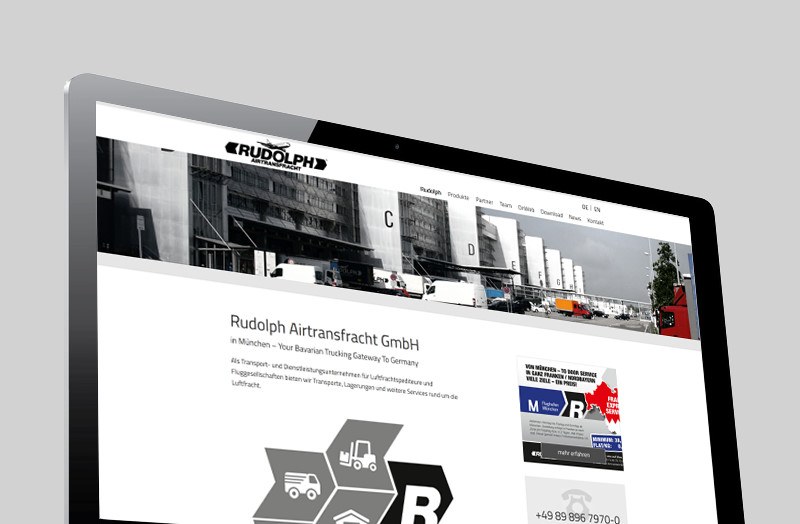 Rudolph Airtransfracht, Webdesign für Speditionen - Responsive Webdesign • Programmierung
