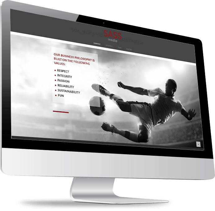 Sportliche Firmen-Homepage