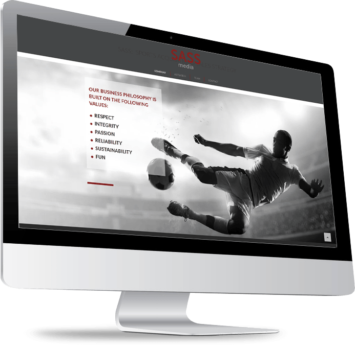 Sportliche Firmen-Homepage Sportliche Firmen-Homepage