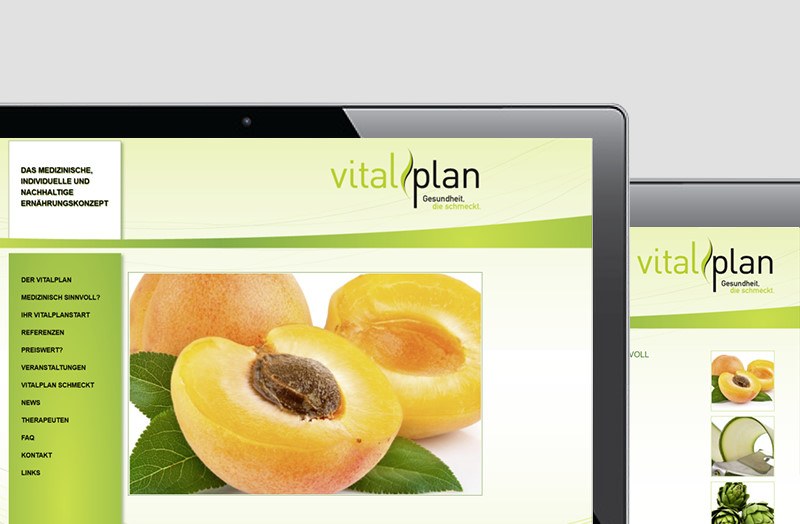 Vitalplan, Wordpress Website zum Anbeißen - Design-to-Web • Wordpress