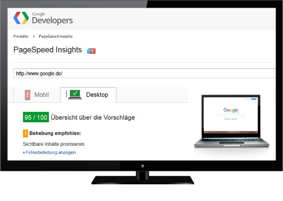 Google Tool zur Weboptimierung